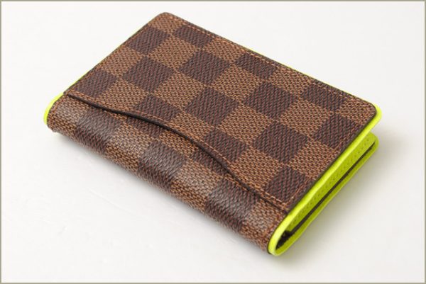 l 16 0204 3 Louis Vuitton Organizer de Poche Card Case Damier Jaune