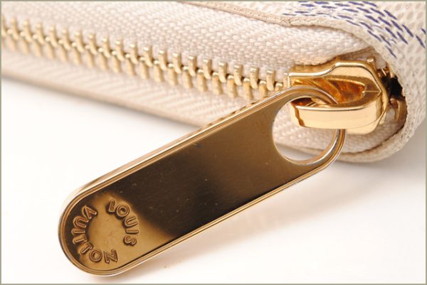 l 16 0208 2 Louis Vuitton Zippy Wallet Long Damier Azur