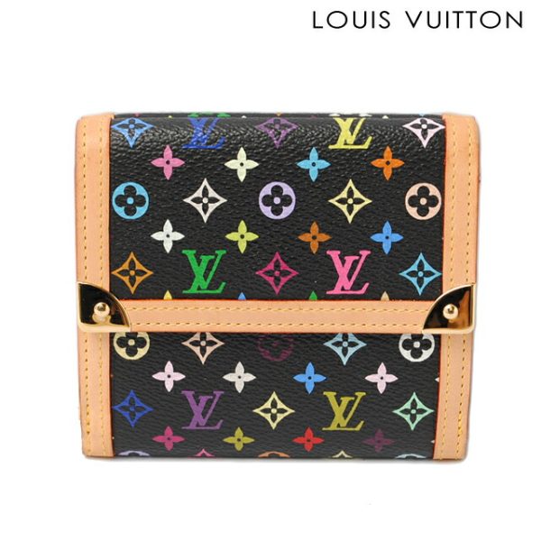 l 1608 1 Louis Vuitton Portomone Bier Wallet Multicolor Black