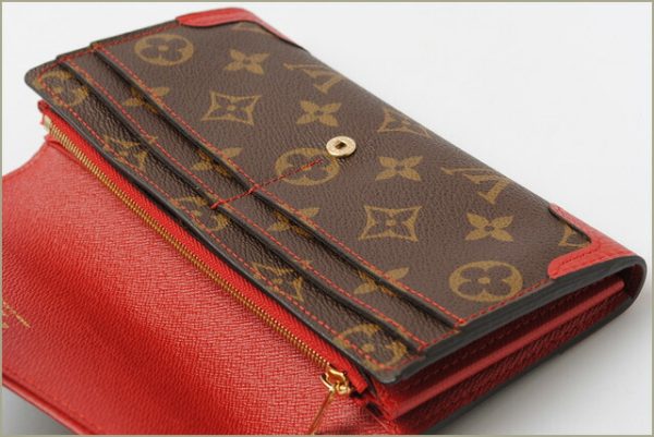 l 17 0009 2 Louis Vuitton Portefeuille Sala Monogram Retiro Long Wallet Brown