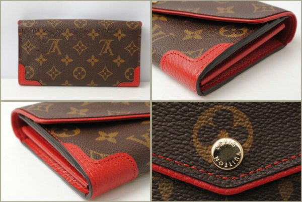 l 17 0009 4 Louis Vuitton Portefeuille Sala Monogram Retiro Long Wallet Brown