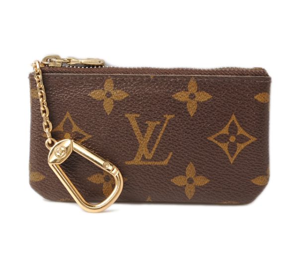 l 17 0010 1 Louis Vuitton Pochette Clé Coin Case Monogram Brown