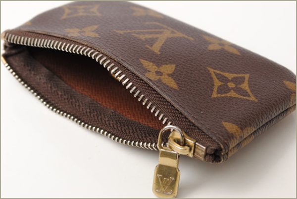 l 17 0010 4 Louis Vuitton Pochette Clé Coin Case Monogram Brown