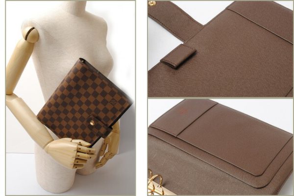 l 17 0016 4 Louis Vuitton Agenda GM Notebook Damier Brown