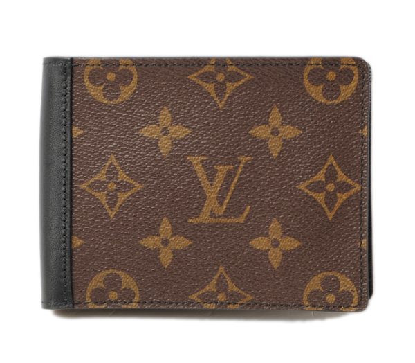 l 17 0023 1 Louis Vuitton Portefeuille Mindoro Macassar Folding Wallet Black