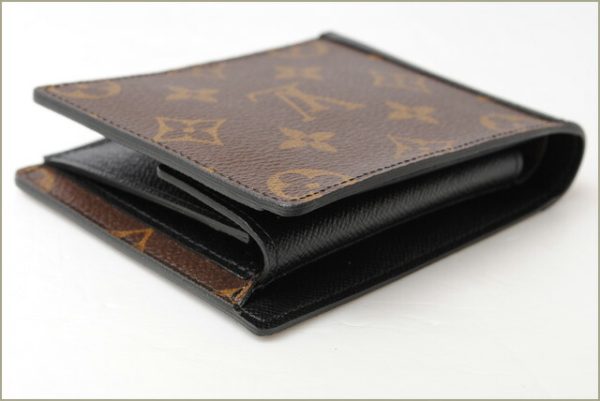 l 17 0023 4 Louis Vuitton Portefeuille Mindoro Macassar Folding Wallet Black