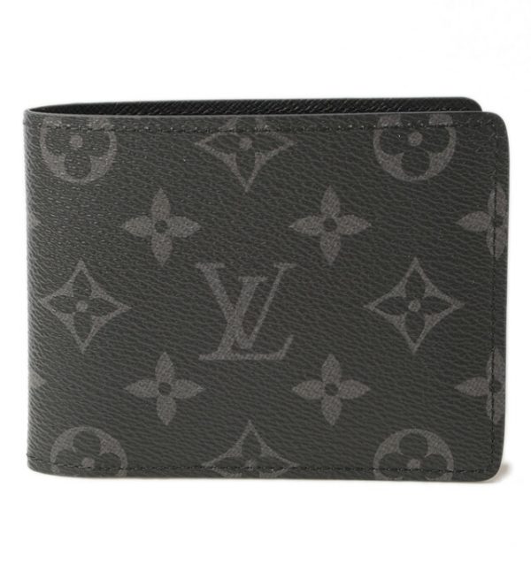 l 17 0025 1 Louis Vuitton Portefeuille Multiple Monogram Eclipse Wallet Black