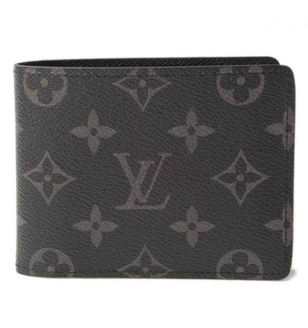 l 17 0025 1 Louis Vuitton Portefeuille Multiple Wallet Monogram Eclipse Black