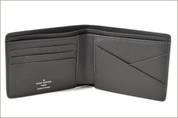 l 17 0025 2 Louis Vuitton Portefeuille Multiple Monogram Eclipse Wallet Black