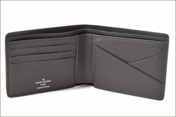 l 17 0025 2 Louis Vuitton Portefeuille Multiple Wallet Monogram Eclipse Black