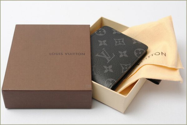 l 17 0025 5 Louis Vuitton Portefeuille Multiple Monogram Eclipse Wallet Black