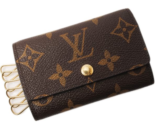 l 17 0039 1 Louis Vuitton Multicle 6 Key Case Monogram Brown