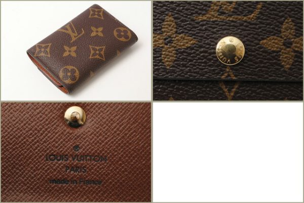 l 17 0039 4 Louis Vuitton Multicle 6 Monogram Key Case Brown