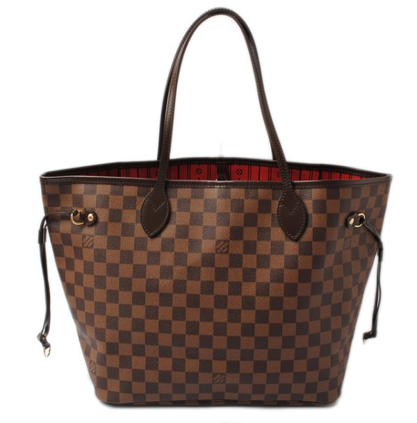 l 17 0040 1 Louis Vuitton Neverfull MM Tote Bag Damier Brown