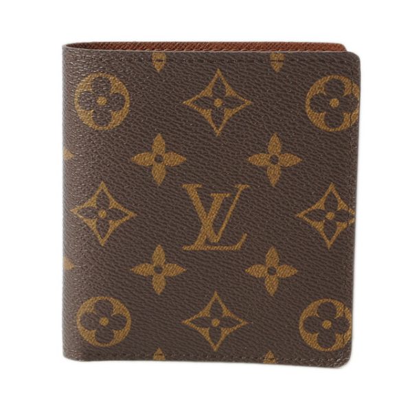 l 17 0048 1 Louis Vuitton Porte Bier 10 Monogram Folding Wallet Brown