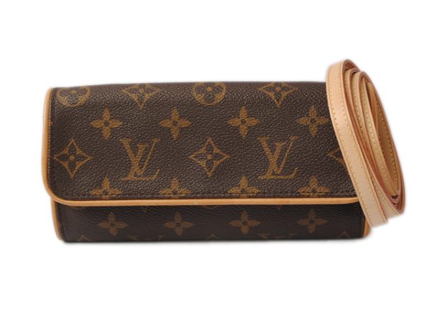 l 17 0055 1 Louis Vuitton Pochette Twin PM Shoulder Bag Monogram Brown