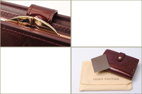 l 17 0056 7 Louis Vuitton Viennois Wallet Vernis Rouge