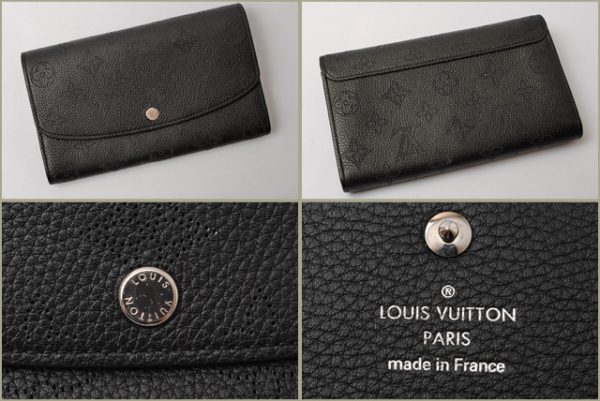 l 17 0060 5 Louis Vuitton Iris Wallet Long Monogram Noir