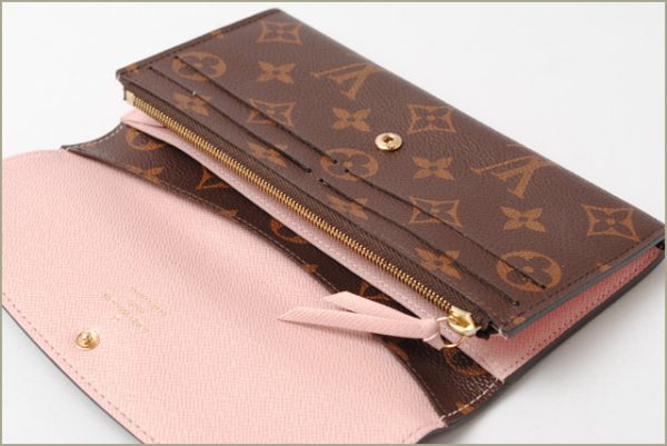 l 17 0061 2 Louis Vuitton Portefeuille Emily Monogram Wallet Pink