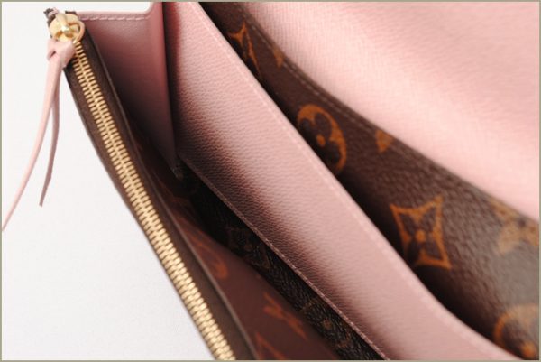 l 17 0061 4 Louis Vuitton Portefeuille Emily Monogram Wallet Pink