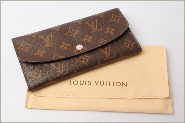 l 17 0061 6 Louis Vuitton Emily Wallet Long Monogram Rose Valerine