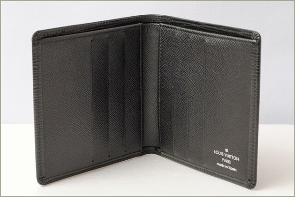 l 17 0070 2 Louis Vuitton Portobier Epi Wallet Black