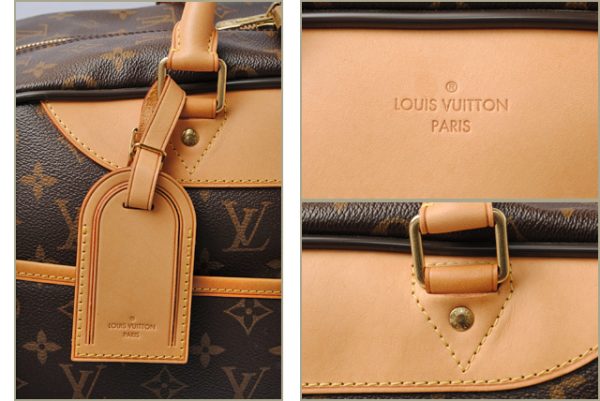 l 17 0078 3 Louis Vuitton Deauville Monogram Bag Brown