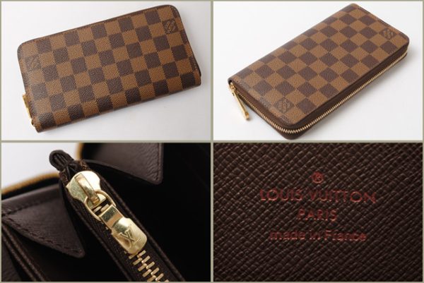 l 17 0079 5 Louis Vuitton Zippy Wallet Damier Wallet Brown