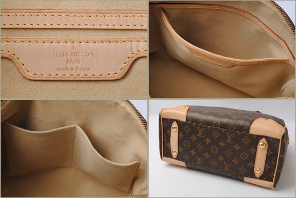 l 17 0083 7 Louis Vuitton Pallas Tote Bag Monogram Pistache