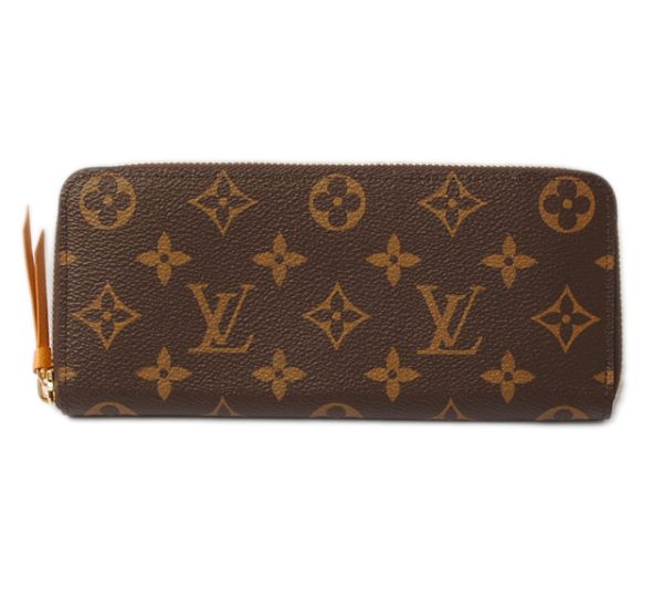 l 17 0092 1 Louis Vuitton Portefeuil Clemence Monogram Wallet Yellow