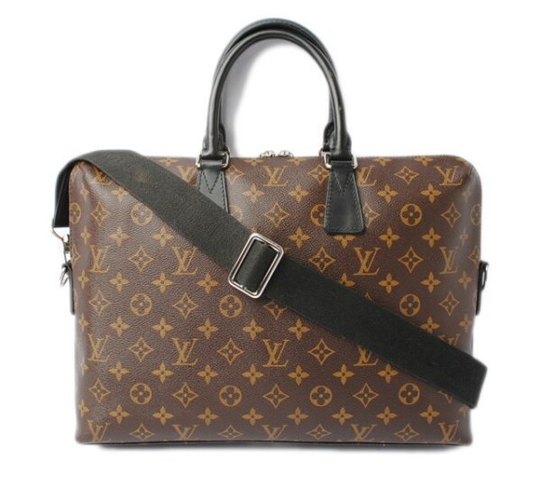 l 17 0111 1 Louis Vuitton Porte de Cumin Document Bag Macassar