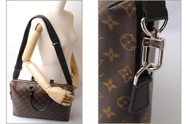 l 17 0111 2 Louis Vuitton Porte de Cumin Joule Macassar Bag Brown