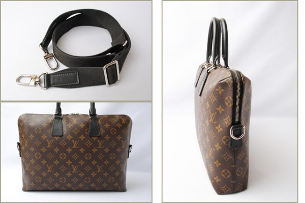 l 17 0111 4 Louis Vuitton Porte de Cumin Document Bag Macassar