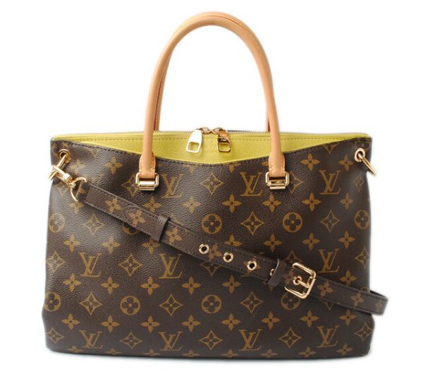 l 17 0118 1 Louis Vuitton Pallas Tote Bag Monogram Pistache