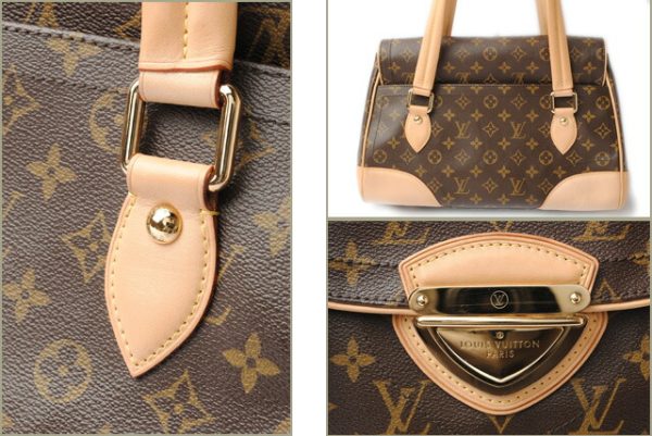 l 17 0119 3 Louis Vuitton Beverly GM Monogram Tote Bag Brown