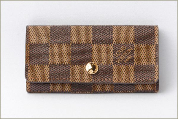 l 17 0125 2 Louis Vuitton Multicle 4 Key Case Damier Brown