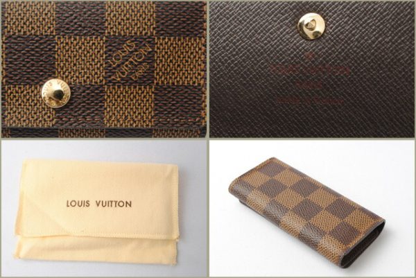 l 17 0125 5 Louis Vuitton Multicle 4 Damier Key Case Brown