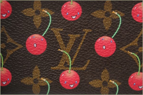 l 17 0126 4 Louis Vuitton Pochette Clé Coin Monogram Cherry