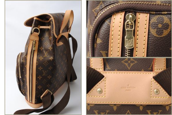 l 17 0137 5 Louis Vuitton Sac à de Bosfort Monogram Backpack Brown