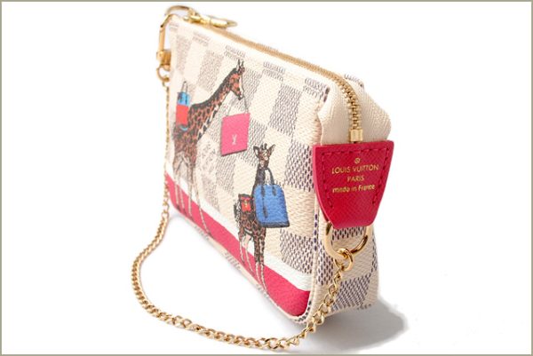 l 17 0139 3 Louis Vuitton Mini Pochette Accessoire Damier Azur White