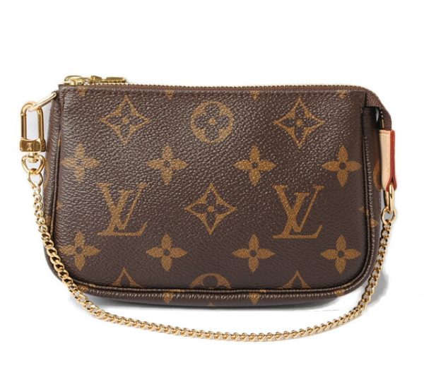 l 17 0140 1 Louis Vuitton Mini Pochette Accessoire Monogram Brown