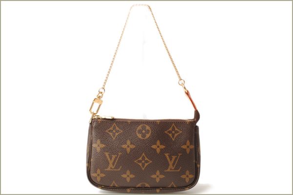 l 17 0140 2 Louis Vuitton Mini Pochette Accessoire Accessory Pouch Brown