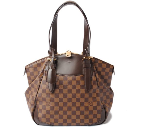 l 17 0145 1 Louis Vuitton Verona GM Damier Tote Bag Brown