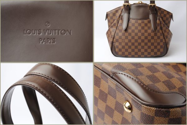 l 17 0145 4 Louis Vuitton Verona GM Damier Tote Bag Brown