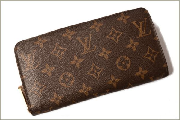 l 18 0004 2 Louis Vuitton Zippy Wallet Monogram Brown