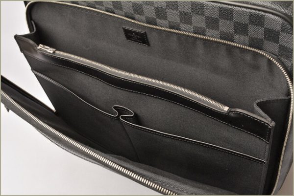 l 18 0016 7 Louis Vuitton Pilot Case Carry Bag Damier Graphite