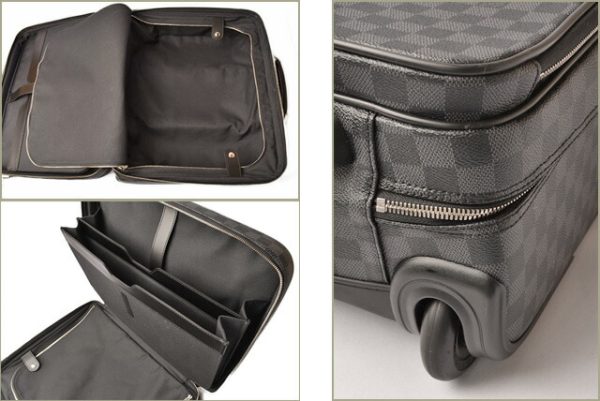 l 18 0016 8 Louis Vuitton Bag Pilot Case Damier Graphite