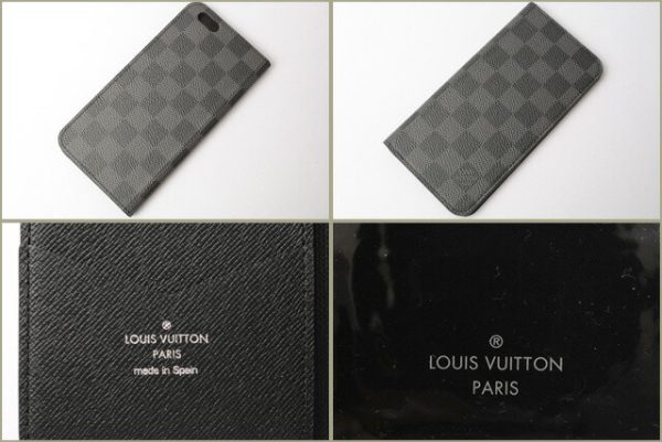 l 18 0017 4 Louis Vuitton iPhone 6+ Folio Case Damier Graphite