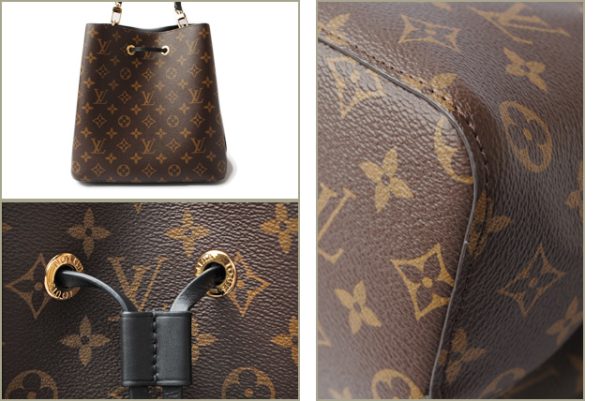 l 18 0027 4 Louis Vuitton Neo Noe Shoulder Bag Monogram Black