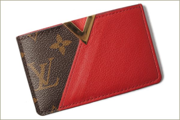 l 18 0033 2 Louis Vuitton Portoculte Card Holder Monogram Red